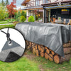 Bâche de Protection en Polyéthylène resistant et impermeable 180g/m² gris et noir 6x8m - VOUNOT FR