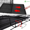 Cage pour chien pliable avec 2 portes verrouillable plateau amovible 122x75x81cm - VOUNOT FR