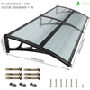 Auvent de porte 80x200cm Anthracite - VOUNOT FR