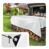 Bâche de Protection en Polyéthylène resistant et impermeable 180g/m² blanche 6x8m - VOUNOT FR