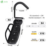 Lot de 4 supports de velo mural rangement suspendu noir - VOUNOT FR