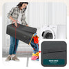 Panier a linge pliable 145L avec sac intérieur cadre bambou et couvercle gris - VOUNOT FR