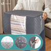Lot de 9 sac de rangement sous vide Non Tisse XXL gris - VOUNOT FR
