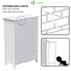 Meuble de salle de bain rangement 4 tiroirs 1 porte 82x55x30cm blanc - VOUNOT FR