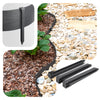 Bordure de jardin PE flexible 20M x 8 CM avec piquets gris
