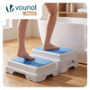 Marche pied antiderapant salle de bain empilable 43x33x11cm PP EVA bleu - VOUNOT FR