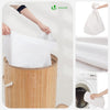 Panier a linge en bambou rond avec couvercle 58L - VOUNOT FR