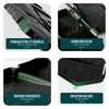 Lot de 175 pcs Bordure de jardin imitation pierre facile a installer 26.7m noir - VOUNOT FR