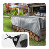 Bâche de Protection en Polyéthylène resistant et impermeable 240g/m² gris et noir 4x8m - VOUNOT FR