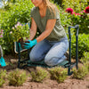 Agenouilloir tabouret de jardin 2 en 1 avec pochette de rangement EVA vert - VOUNOT FR