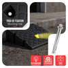 Lot de 2 Rampes de Trottoir en Polypropylene 25x27x7 cm Noir - VOUNOT FR