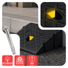 Lot de 2 Rampes de Trottoir en Polypropylene 25x27x13 cm Noir