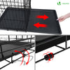 Cage pour chien pliable avec 2 portes verrouillable plateau amovible et housse de protection 107x70x78cm - VOUNOT FR