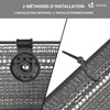 Brise vue occultant en HDPE 90g/m² 1.8x20m avec attaches de fixation gris - VOUNOT FR