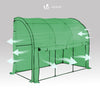 Serre de jardin hivernage murale adossee avec bache PE 300x100x180cm vert - VOUNOT FR