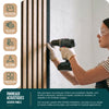 Lot de 4 panneaux acoustiques muraux Tasseaux en bois MDF avec feutre noir 120x60x2.1cm chêne clair - VOUNOT FR