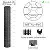 Grillage a poule avec fils 13mm en PVC gaine gris 1x50M - VOUNOT FR