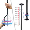 Auvent retractable manuel sans percage 250cm Gris - VOUNOT FR
