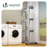Sechoir a linge etendoir extensible 4 Niveaux 190x64x170cm gris-blanc - VOUNOT FR