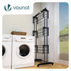 Sechoir a linge etendoir renforce 4 niveaux 125x62x173cm noir - VOUNOT FR