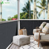 Canisse PVC brise vue ultra renforce avec attaches de fixation 100x300cm gris - VOUNOT FR