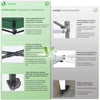 Tonnelle de jardin renforcée 3x3m pliable avec 4 parois et sac de transport a roulette verte - VOUNOT FR
