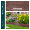 Bordure de jardin PE haute flexible 20M avec piquets marron