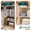 Lot de 6 Sacs de Rangement Drap de Lit Pliable 38,5x33x12cm Gris - VOUNOT FR