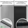 Bâche de Protection en Polyéthylène resistant et impermeable 180g/m² gris et noir 3x4m - VOUNOT FR