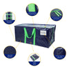 Lot 10 sacs de demenagement grand format avec sangles et poignee bleu - VOUNOT FR