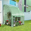 Serre de jardin hivernage murale adossee avec bache PE 200x100x180cm vert - VOUNOT FR