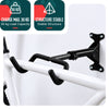 Lot de 2 Support mural velo pliable et reglable metal noir - VOUNOT FR