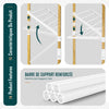 Sechoir a linge vertical tour etendoir pliable 4 niveaux 99x69x175.5 cm style bois blanc - VOUNOT FR