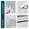 Store moustiquaire pour fenetre enroulable et recoupable en pvc L100 x H160 cm Blanc