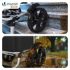 Chariot de course pliable aluminium 2 roues noir - VOUNOT FR