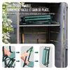 Agenouilloir tabouret de jardin 2 en 1 avec pochette de rangement EVA vert