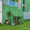 Serre de jardin hivernage murale adossee avec bache PE 200x100x180cm vert - VOUNOT FR