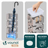 Porte-parapluies Metal avec bac de recuperation eau et 4 Crochets Motif Hexagonal 15.5 x 15.5 x 43.5 cm beige - VOUNOT FR