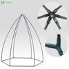 Serre de jardin hivernage dome avec bache PE 160x160x180cm Vert - VOUNOT FR