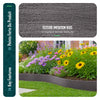 Bordure de jardin PE haute flexible 20M avec piquets gris
