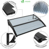 Auvent de porte 80x120cm Anthracite - VOUNOT FR