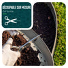 Bordure de jardin plastique flexible 20m avec piquets gris - VOUNOT FR