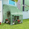 Serre de jardin hivernage murale adossee avec bache PE 300x100x180cm vert - VOUNOT FR