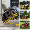 Leve tracteur Tondeuse Supporte 400 kg max Jaune - VOUNOT FR