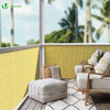 Canisse PVC brise vue ultra renforce avec attaches de fixation 90x500cm beige - VOUNOT FR