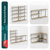 Etagères de rangement charge lourde robuste à 5 niveaux 90x40x180cm - VOUNOT FR