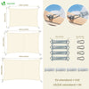 Voile d'ombrage Rectangulaire en Polyester Imperméable avec Kit de Montage 3x4m Beige - VOUNOT FR