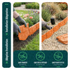 Lot de 175 pcs Bordure de jardin imitation pierre facile a installer 26.7m terracotta - VOUNOT FR