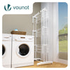 Sechoir a linge etendoir renforce 4 niveaux 125x62x173cm blanc - VOUNOT FR
