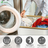 Panier a linge pliable 145L avec sac intérieur cadre bambou et couvercle beige - VOUNOT FR